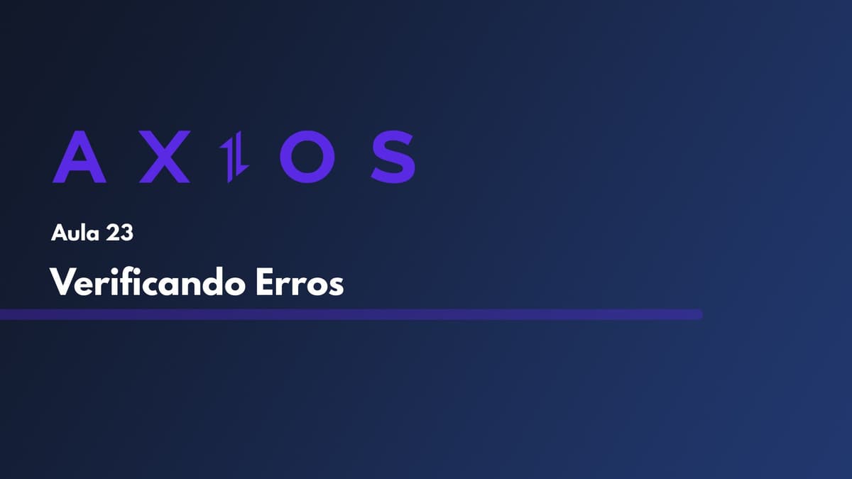 Verificando Erros